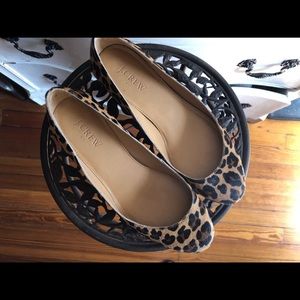 J Crew Lilly Calf Hair Covered Heels